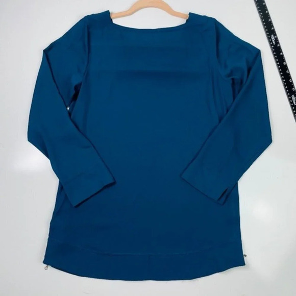 SOFT SURROUNDINGS Lisse Semi‎ Sheer Pullover Blouse - Picture 9 of 9